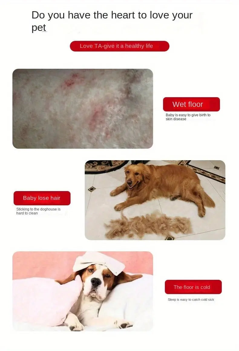 Foldable Pet Bed with Removable Cushion TM