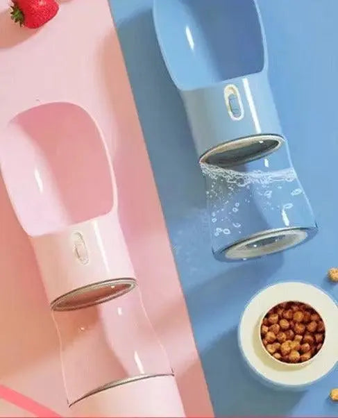 2 IN 1 PORTABLE PET FEEDER - LIGHT GREY PAWSOME PETS