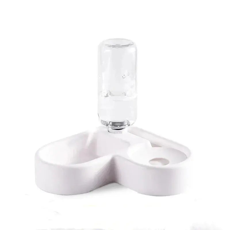 Heart-Shaped Automatic Double Pet Bowl Set OBA