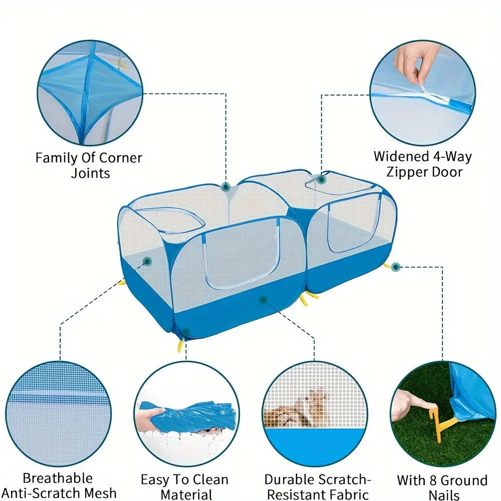 Pet Playpen Portable Outdoor Cage TM