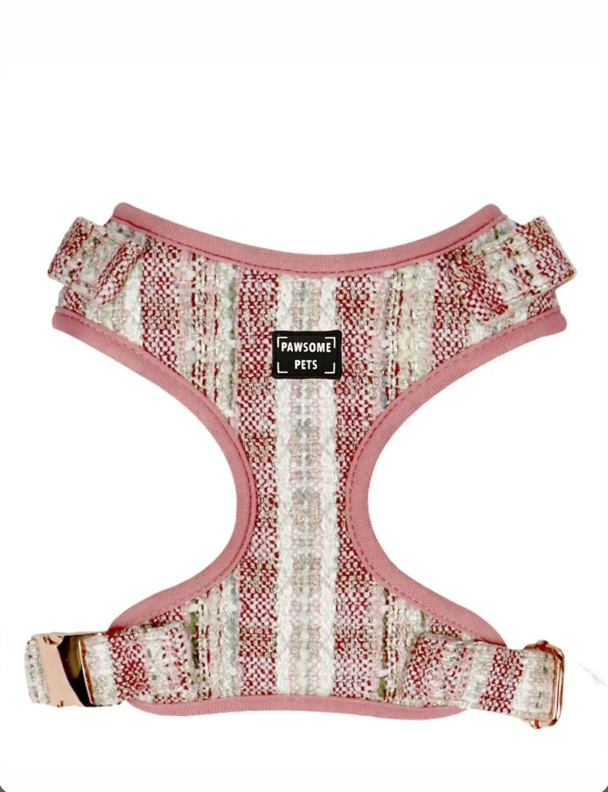 ADJUSTABLE HARNESS - FRENCH VERMILION PAWSOME PETS