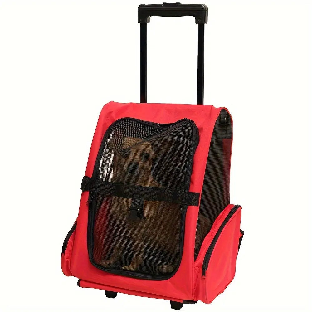 NNETM Multi-Purpose Pet Bag Foldable Travel Carrier with Wheels NNETM