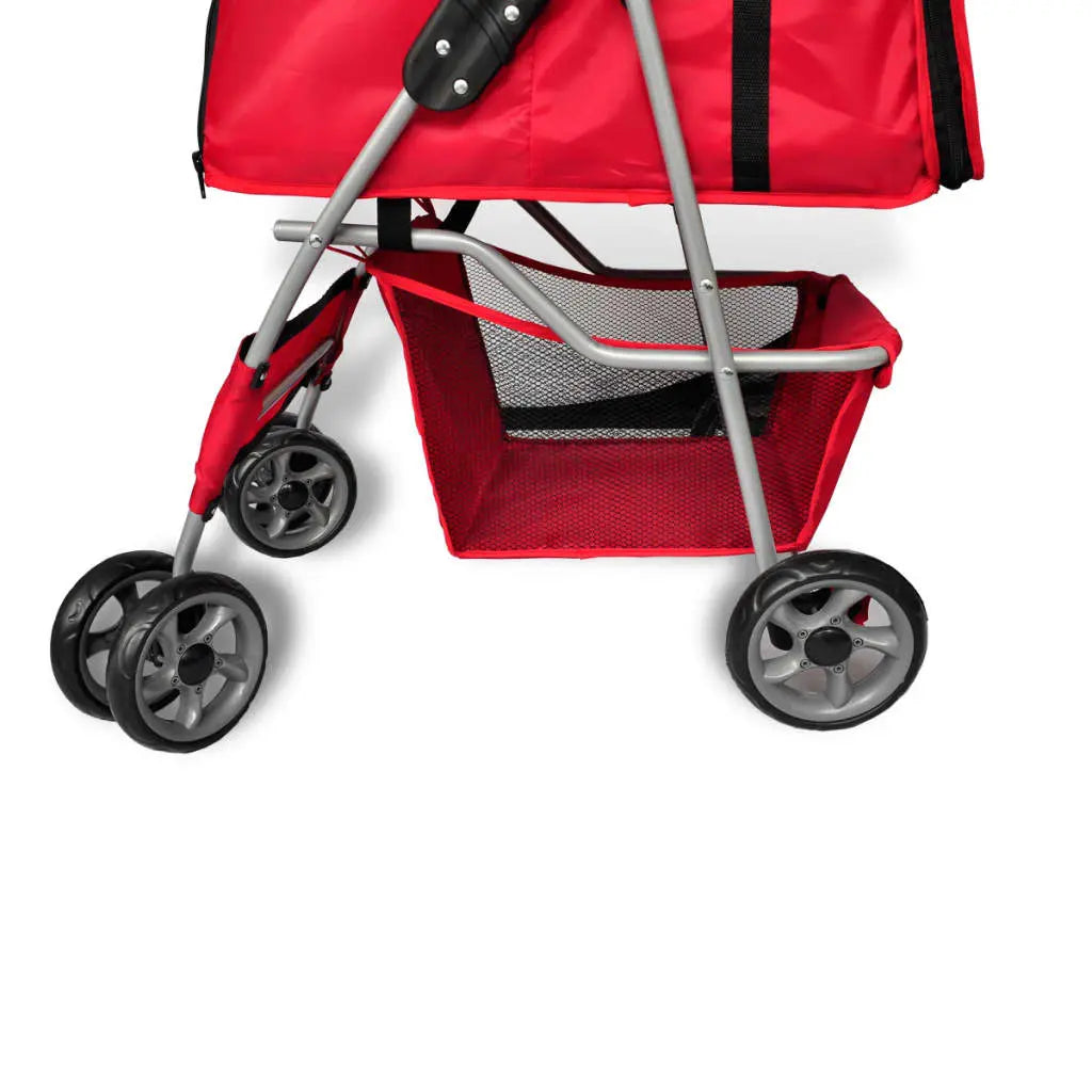NNEVL Pet Stroller Travel Carrier Red Folding NNEVL