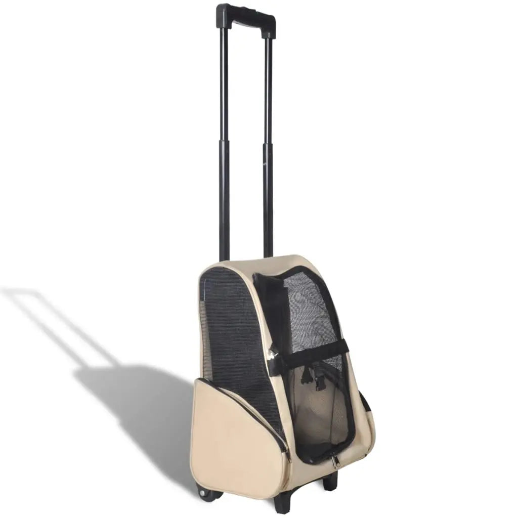 NNEVL Multipurpose Pet Trolley Beige Foldable NNEVL