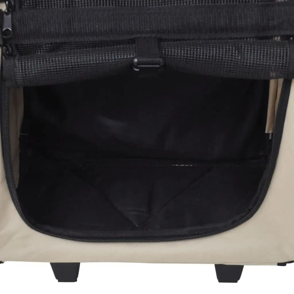 NNEVL Multipurpose Pet Trolley Beige Foldable NNEVL