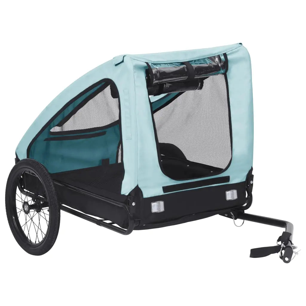 NNEVL Pet Trailer Blue and Black NNEVL