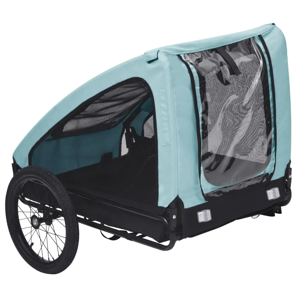 NNEVL Pet Trailer Blue and Black NNEVL