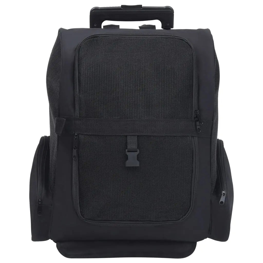 NNEVL Foldable Multipurpose Pet Trolley Black NNEVL