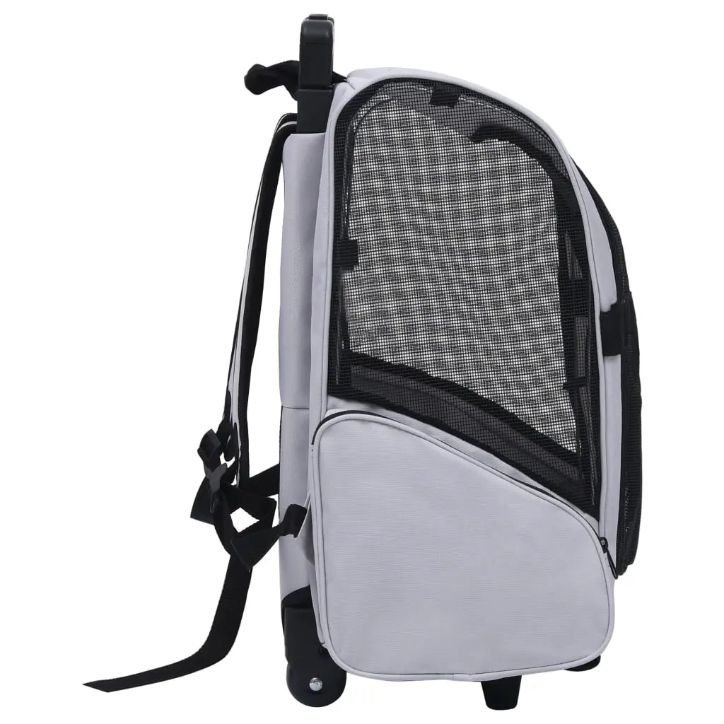 NNEVL Foldable Multipurpose Pet Trolley Grey NNEVL