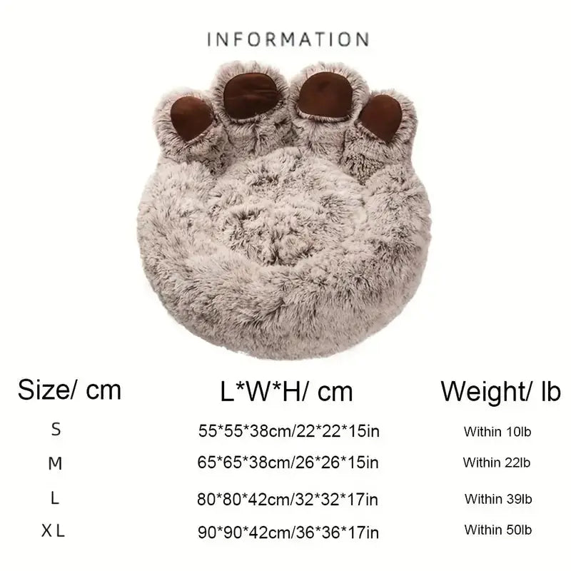 NNETM Cuddly Cute Bear Paw Shape Pet Sofa NNETM