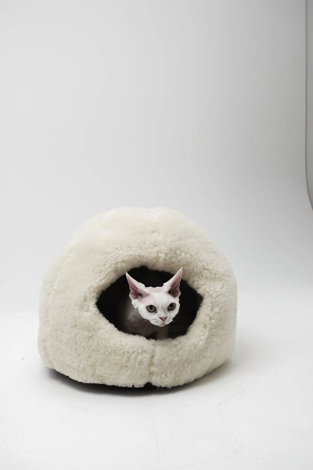 Nest Natural Woolen Pet Bed - White MellowConceptStore