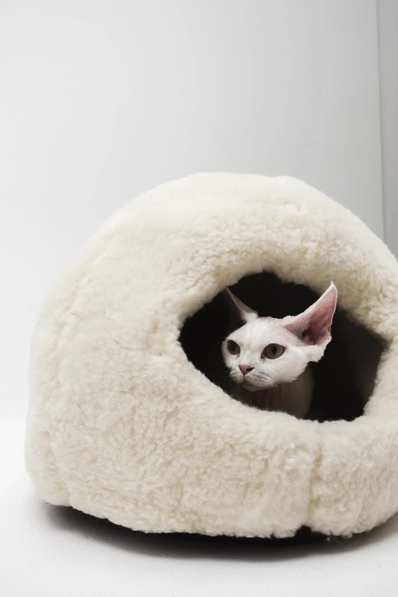 Nest Natural Woolen Pet Bed - White MellowConceptStore