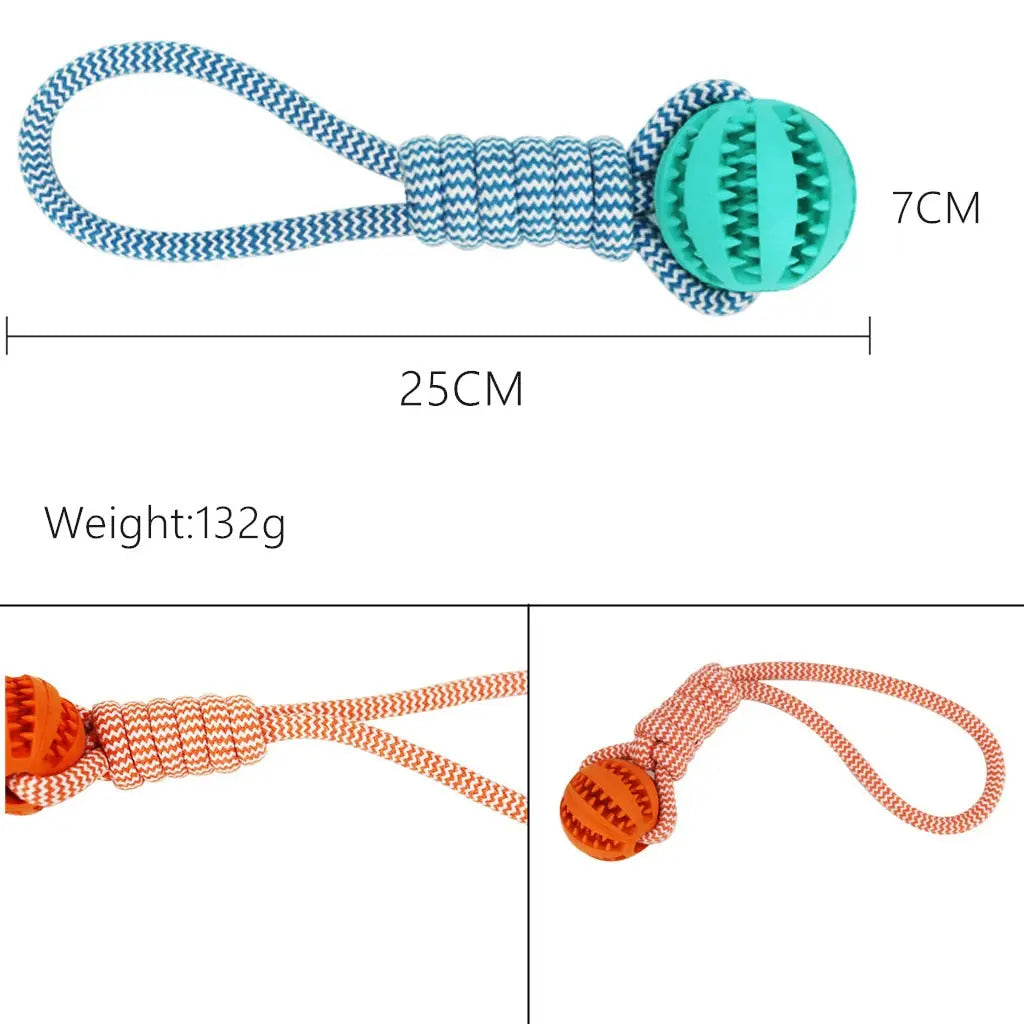 Dental Health Pet Rope Ball Toy Cashymart