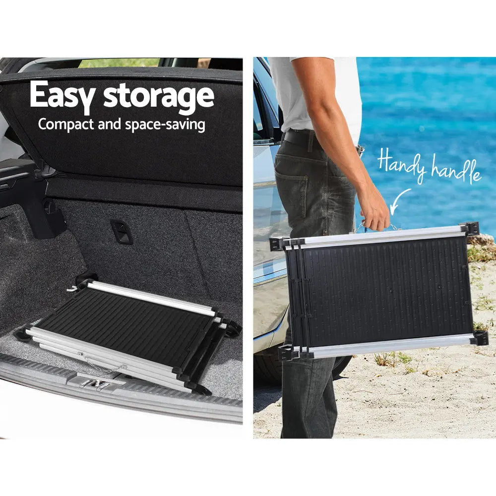 NNEDSZ Deluxe Aluminium Foldable Pet Ramp - Black NNEDSZ