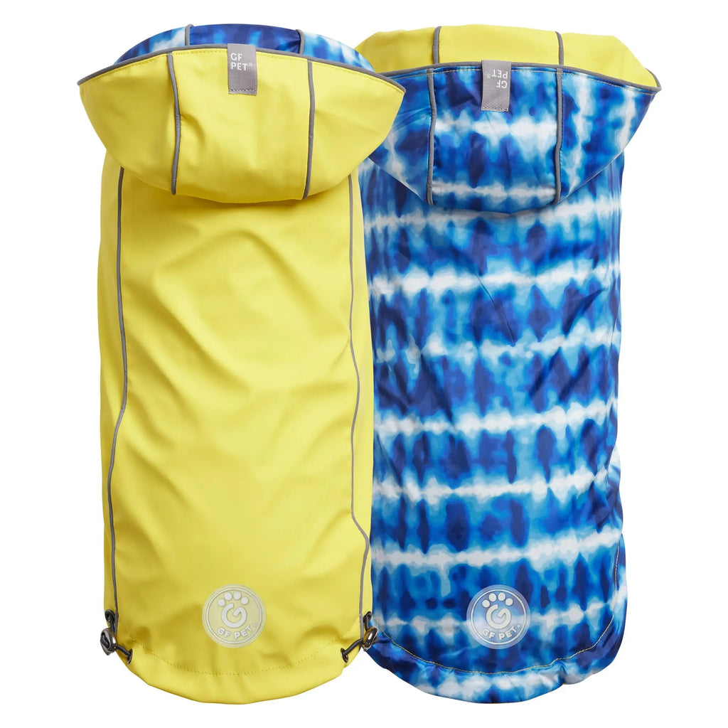 Reversible Elasto-Fit Raincoat - Yellow/Blue GF Pet