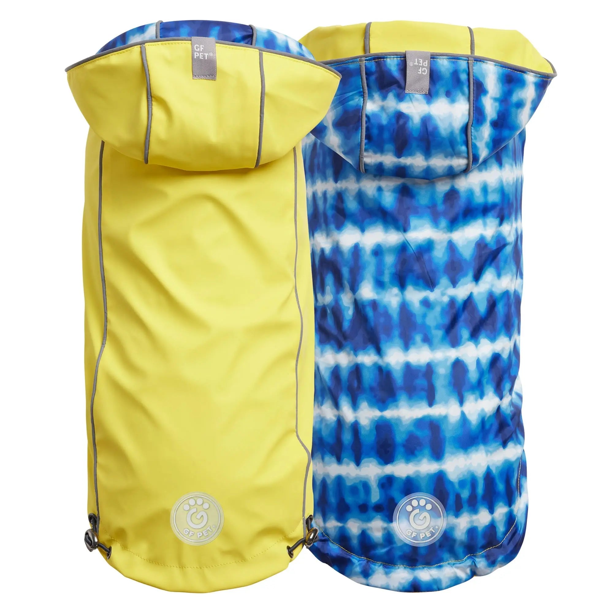 Reversible Elasto-Fit Raincoat - Yellow/Blue GF Pet