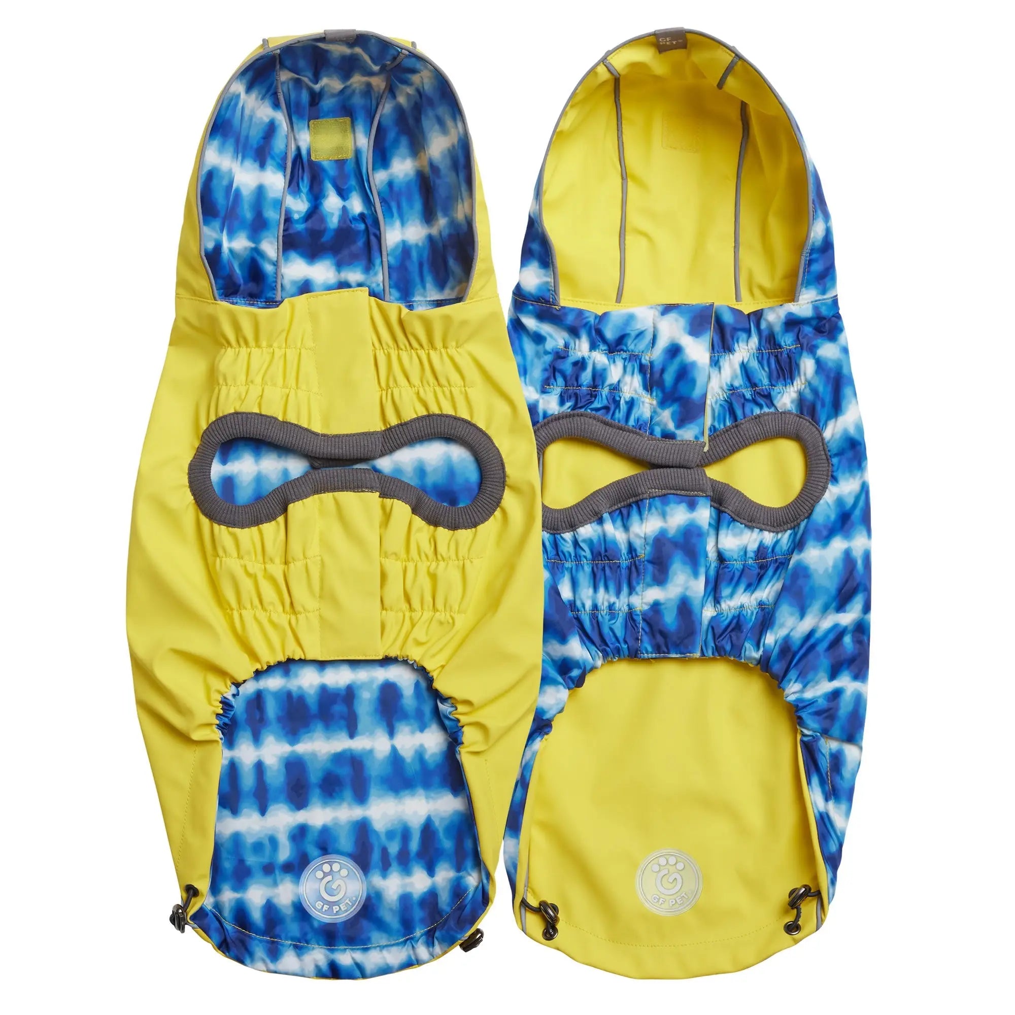 Reversible Elasto-Fit Raincoat - Yellow/Blue GF Pet
