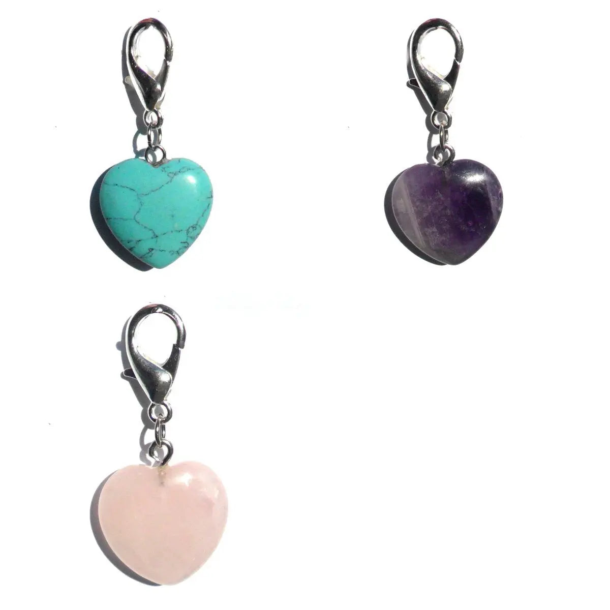 Pet Gemstone Crystal Heart Charms Prince&Princess Petwear