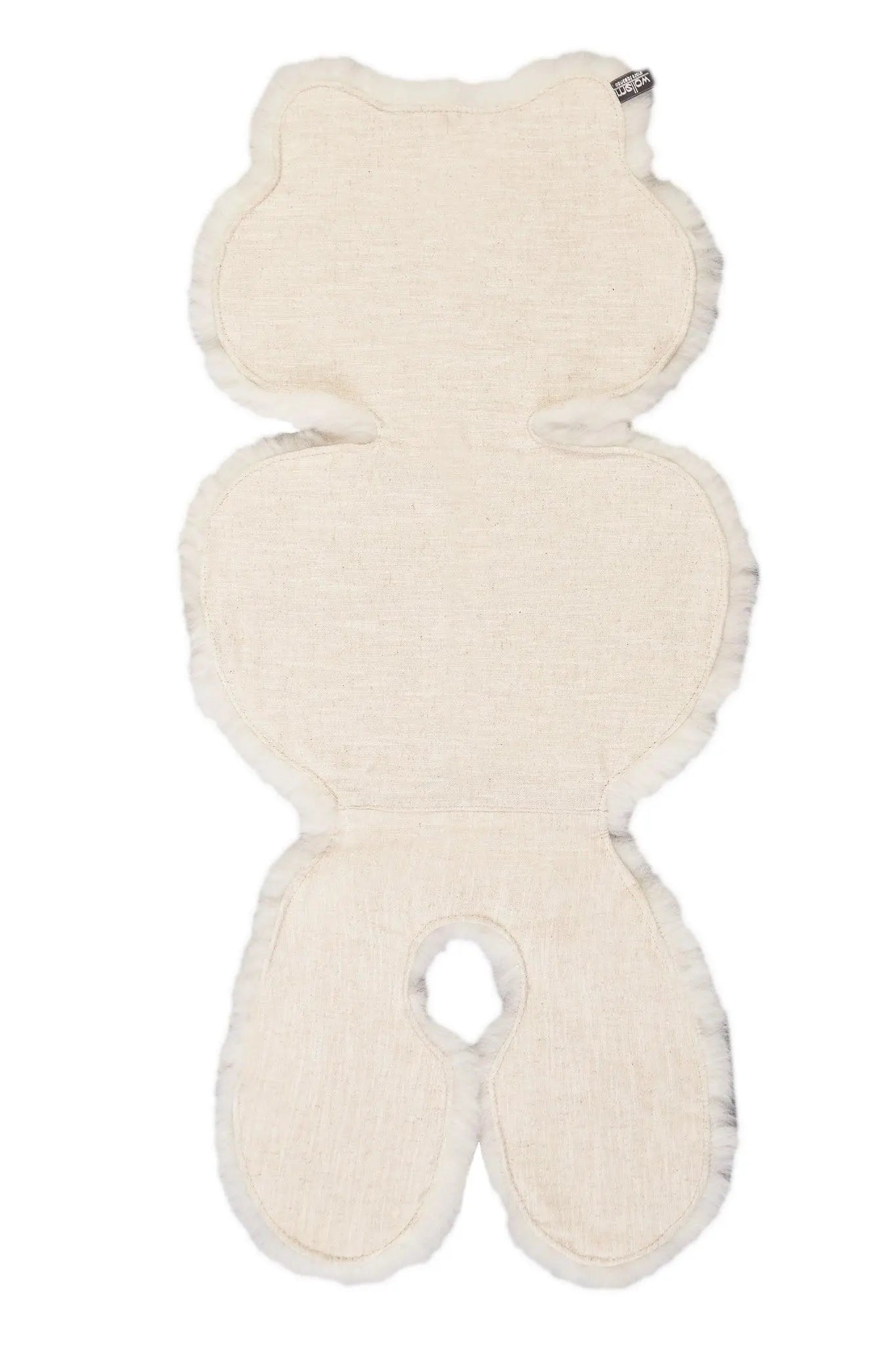 White Natural Sheepskin Car Seat / Stroller Liner MellowConceptStore