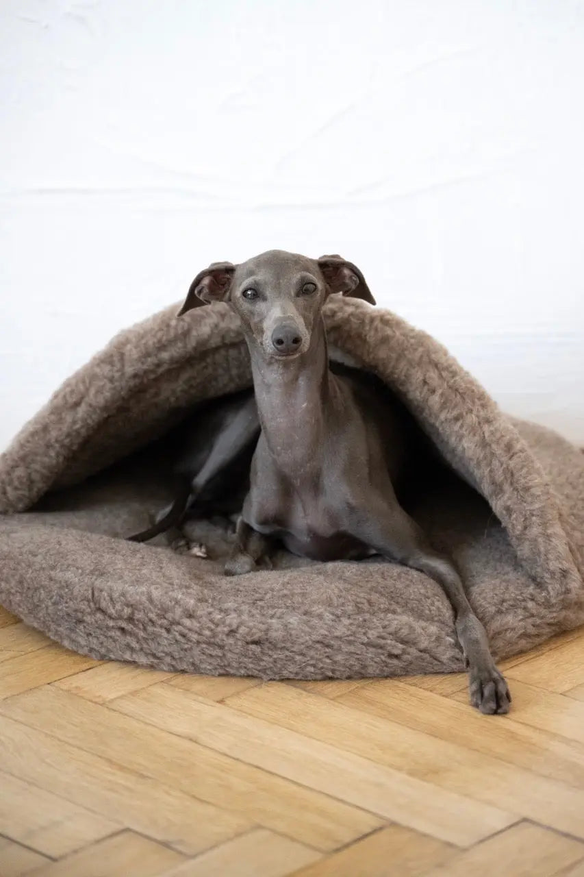 Natural Wool Pet Cave - Beige Mellow Pet Store