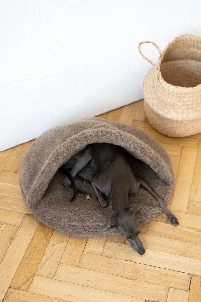 Natural Wool Pet Cave - Beige Mellow Pet Store
