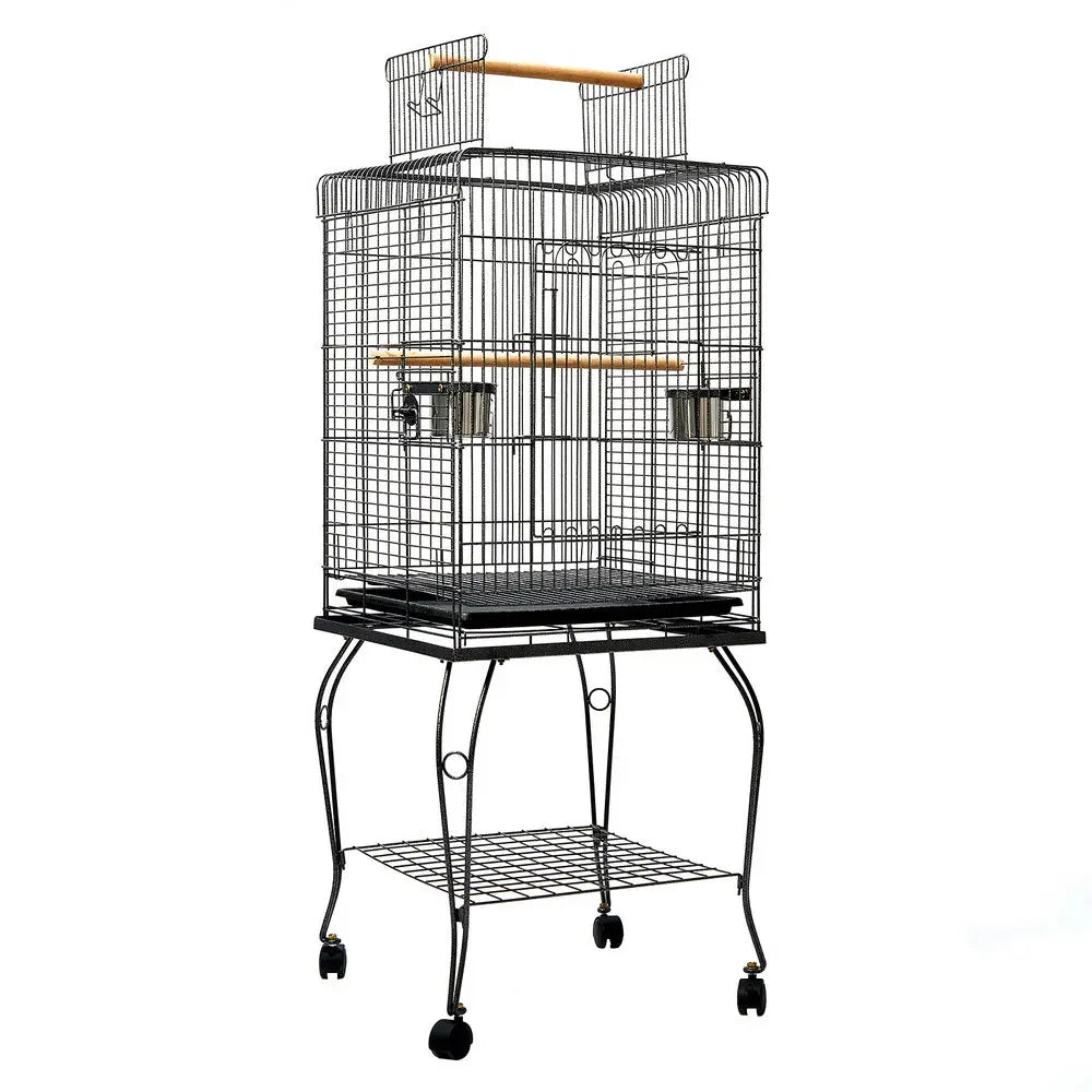 NNEDSZ Large Bird Cage with Perch - Black NNEDSZ