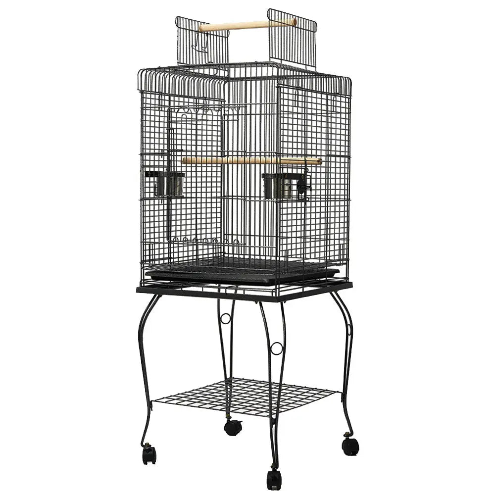 NNEDSZ Large Bird Cage with Perch - Black NNEDSZ