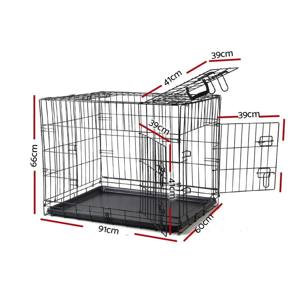 NNEDSZ 36inch Pet Cage - Black NNEDSZ