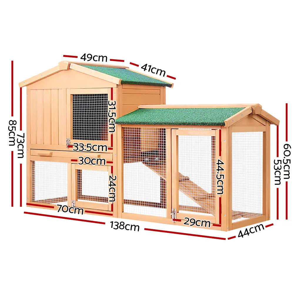 NNEDSZ 138cm Wide Wooden Pet Coop NNEDSZ
