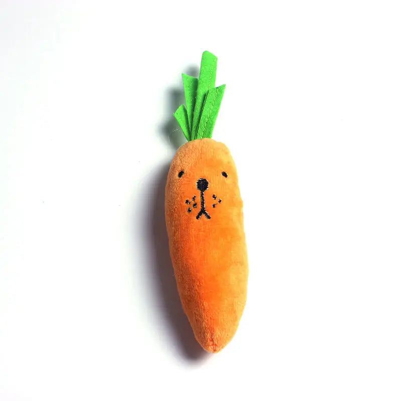 Pet Plush Chew Carrot Toy for Dental Health Cashymart