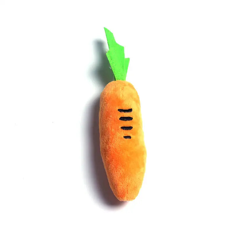 Pet Plush Chew Carrot Toy for Dental Health Cashymart