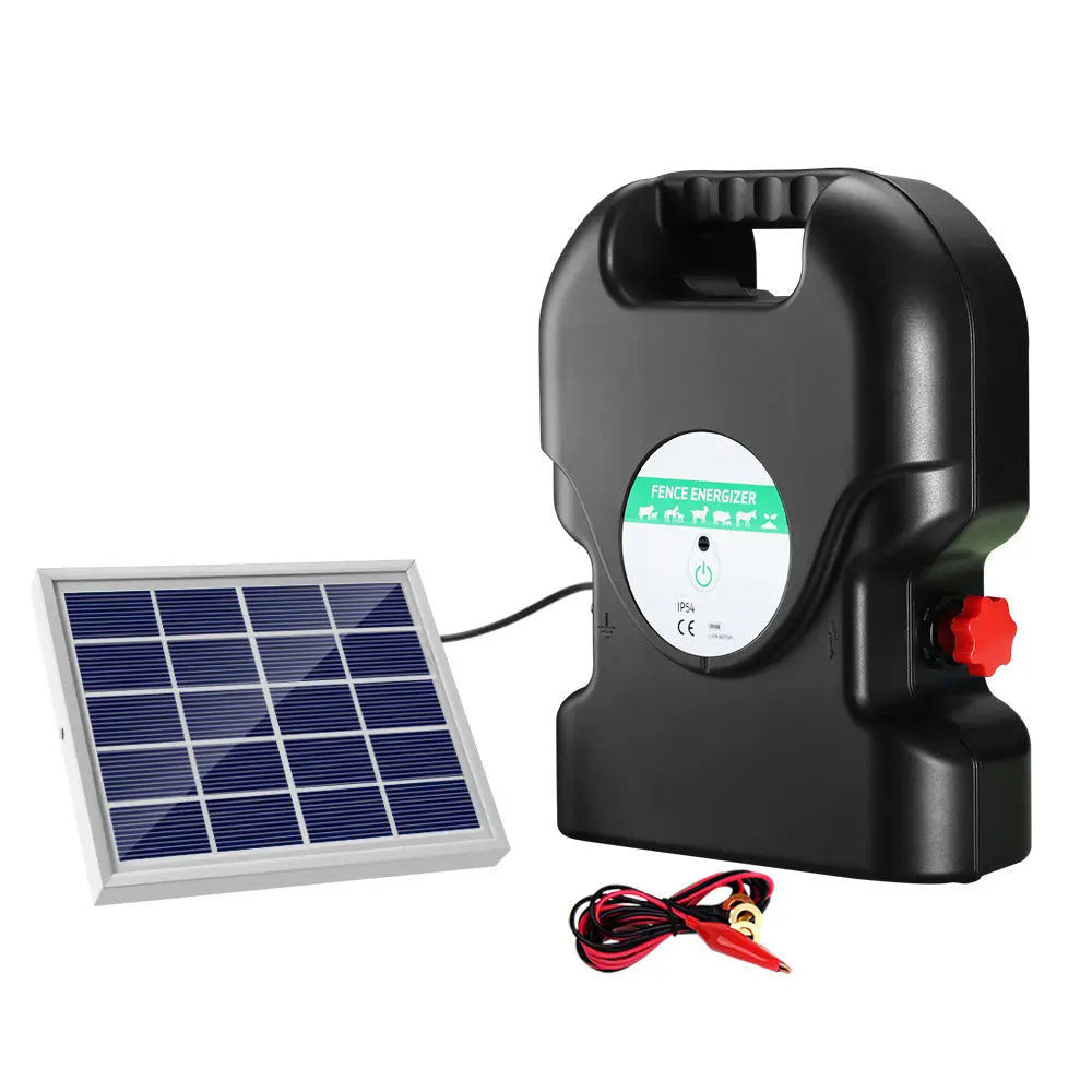 NNEDSZ 20km Electric Fence Energiser Solar Energizer Charger Farm Animal 1.2J NNEDSZ