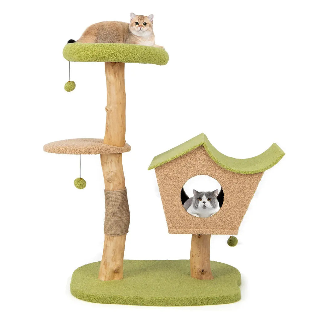 NNECW 110CM Cat Tree with Padded Top Perch for Pet NNECW