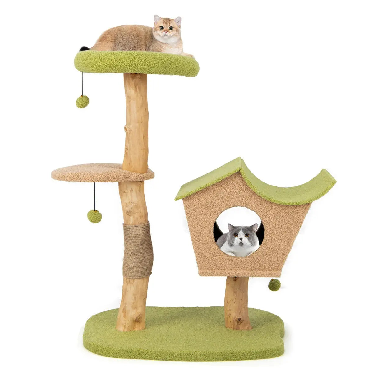 NNECW 110CM Cat Tree with Padded Top Perch for Pet NNECW