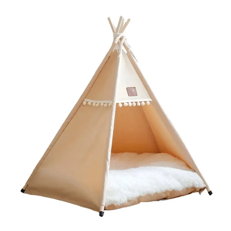 Linen Pet Teepee Bed TM