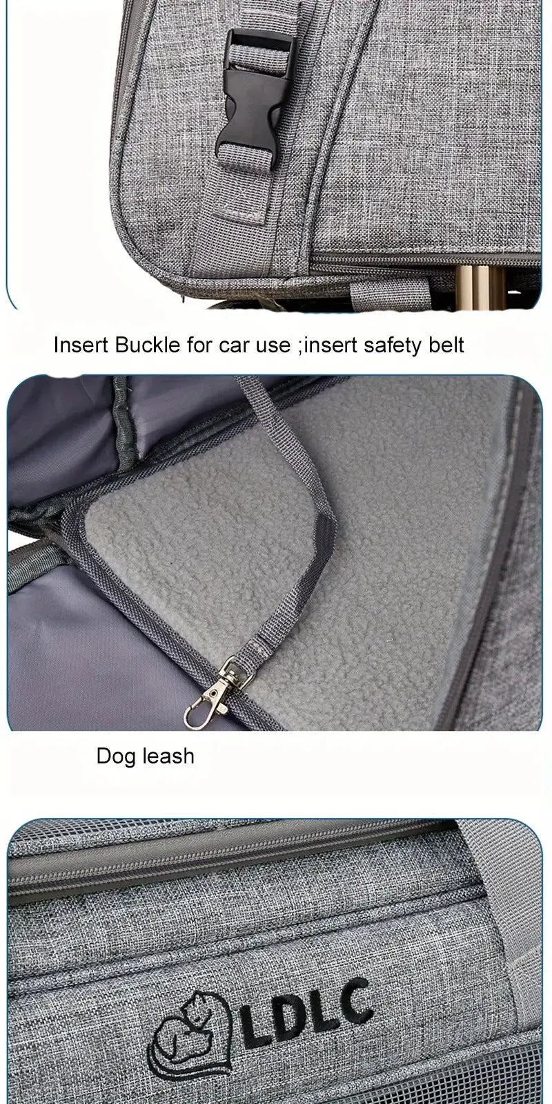 NNETM Pet Rolling Carrier with Detachable Wheels NNETM