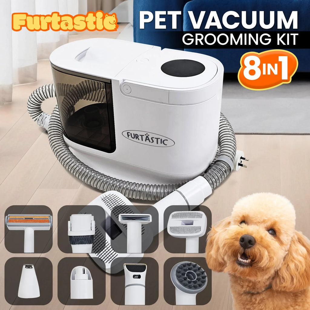 NNEDPE 8-in-1 XL Pet Grooming Kit Vacuum Cleaner NNEDPE