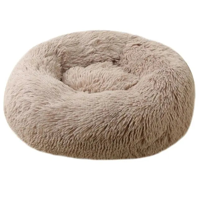 Round Cat Bed Warm Sleeping Cat Nest For Dogs Basket Pet Products Cushion Soft Long Plush Cat Pet Bed Mat Cat House Animals Sofa Vimost Shop