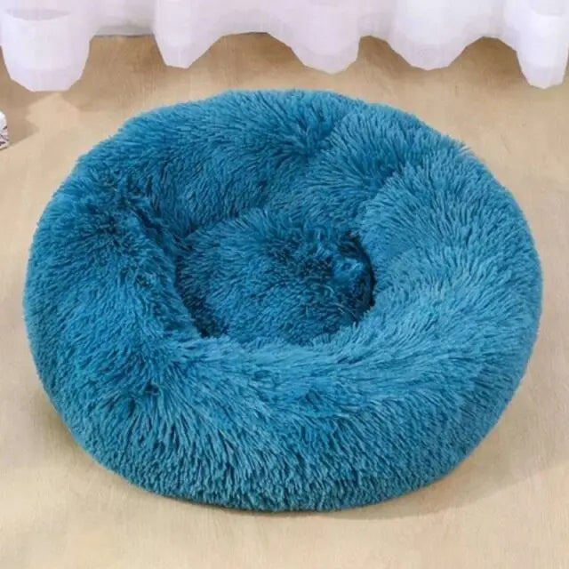 Round Cat Bed Warm Sleeping Cat Nest For Dogs Basket Pet Products Cushion Soft Long Plush Cat Pet Bed Mat Cat House Animals Sofa Vimost Shop