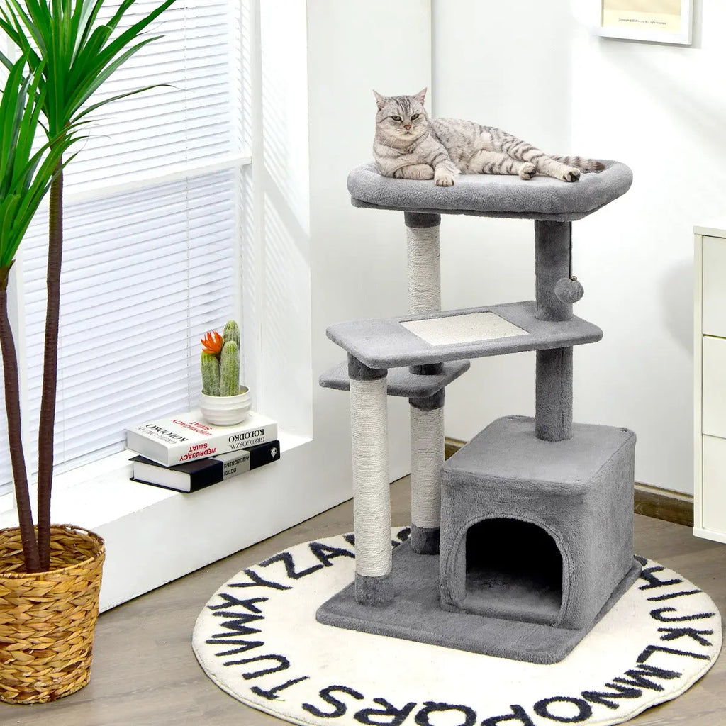 NNECW 4-Layer Cat Tree with Scratching Posts for pet NNECW