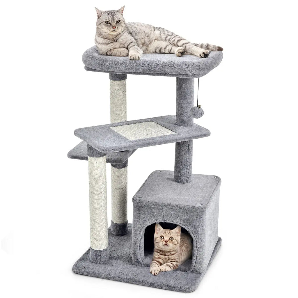 NNECW 4-Layer Cat Tree with Scratching Posts for pet NNECW